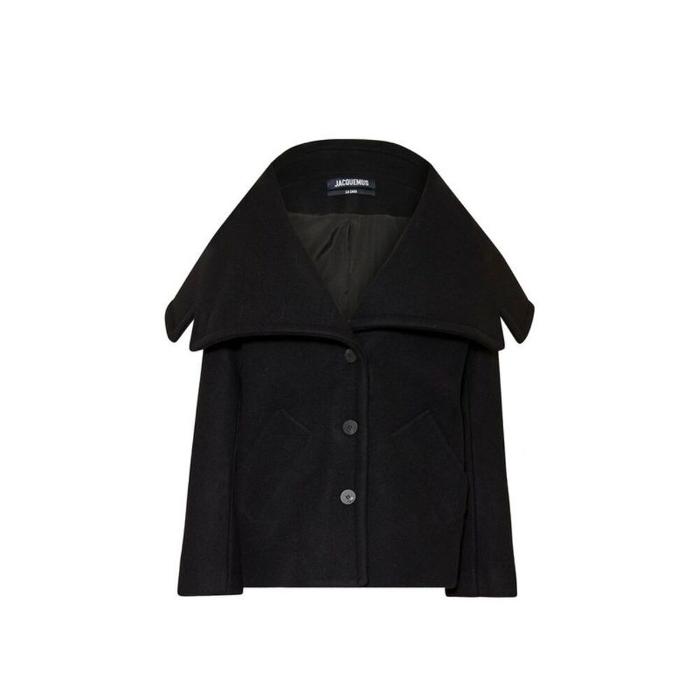 Jacquemus Black Virgin Wool Full-Length Women's Jacket